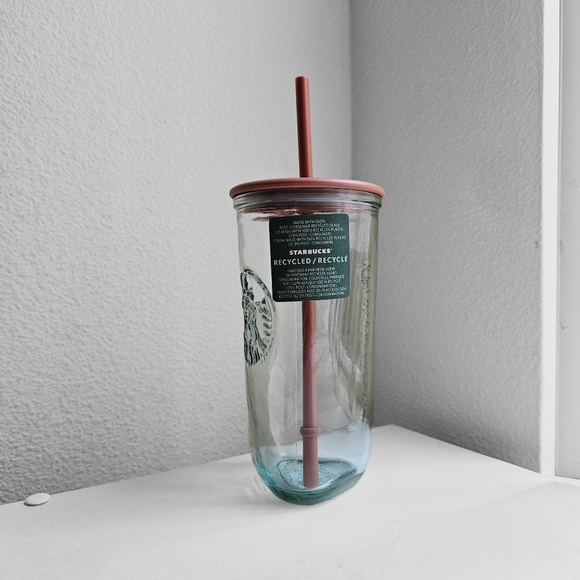 🌟 SOLD 🌟 Starbucks 16 Oz Terracotta Recycled Glass Tumbler - Picture 8 of 12